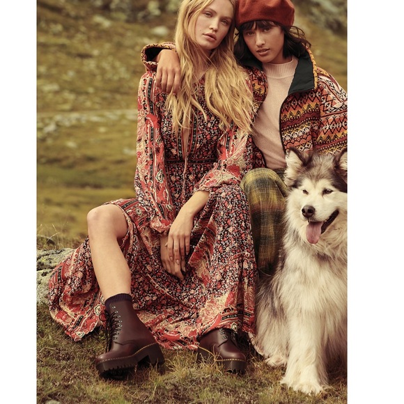 Free People Dresses & Skirts - Free People Happy Feelings Printed Midi Dress